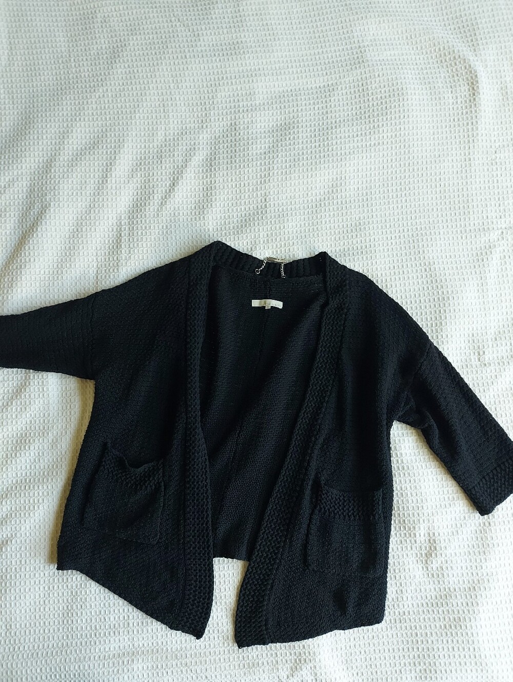 Monk & Lou 100 % Cotton Open-Front Cardigan